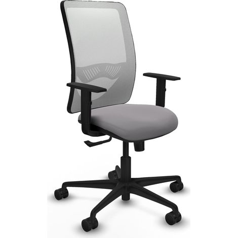 Sedia da ufficio piqueras y crespo Zulema bianco rete e pelle (1/2)