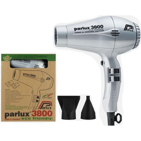 Parlux 3800 Ionen-Keramik 2100W Silberner Haartrockner