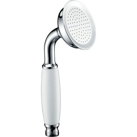 Pommeau de douche en laiton chromé poli de style victorien traditionnel (1/4)