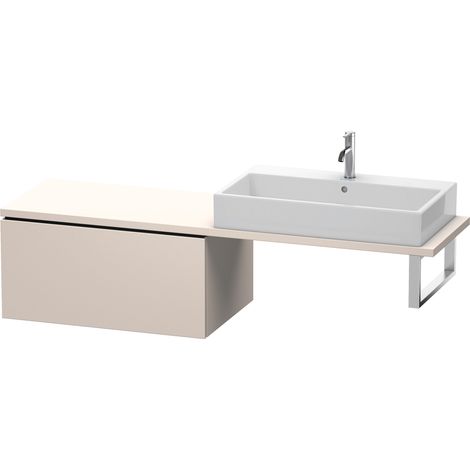 Mobiletto sotto console L-CUBE 400x820x547mm taupe super opaco