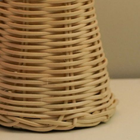 Lampe de Table et de Chevet Pliable en Rotin Vintage Lumière Douce et Chaude Pour Décor de Chambre (1/5)