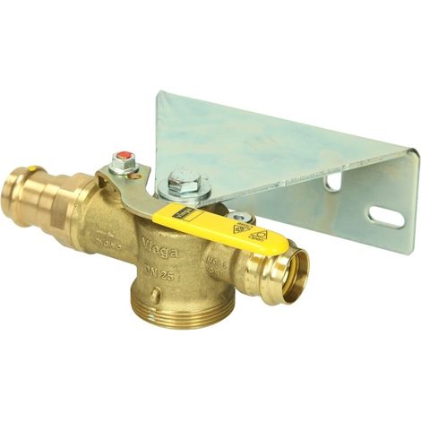 Robinet à bille pour compteur à gaz Profipress G,1’’, douille 28 mm,GS 6,0 m³