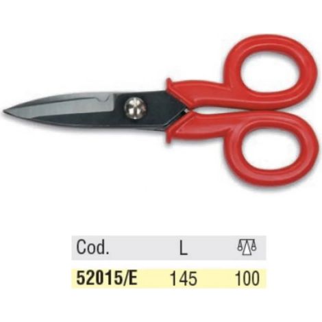 FORBICI ELETTRICISTA LAME DIRITTE BRUNITE OMMA -OFFERTA-