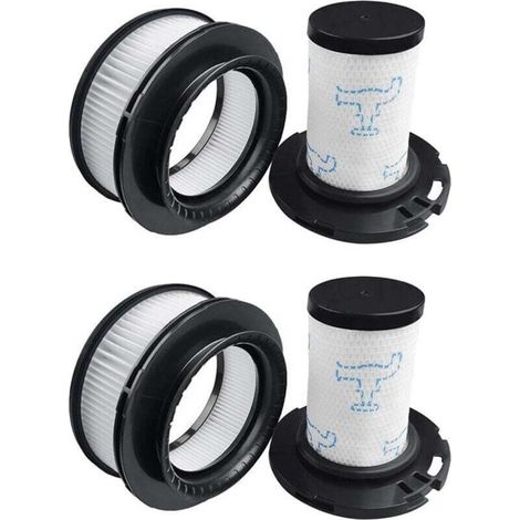 Lot de 4 Filtre pour Rowenta X-Force Flex 11.60 12.60 14.60 15.60 Animal RH9878 RH9898 RH9958 RH99F1 Aspirateur, 2 Filtres Pré-moteur + 2 Filtres Post-moteur, Remplacement ZR009007 ZR009008 (1/5)