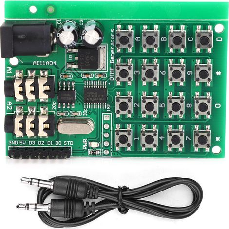 Module Générateur Audio DTMF AE11A04 pour Transmission Vocale Double Encodage, Alimentation 5-24VDC (1/5)