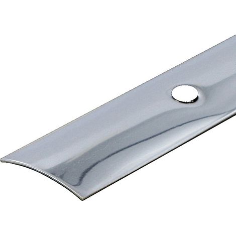 Dinac – Bande de seuil en inox pré-percée 2m70 – Résistante à la corrosion – Protection optimale pour seuils de porte – Finition esthétique moderne