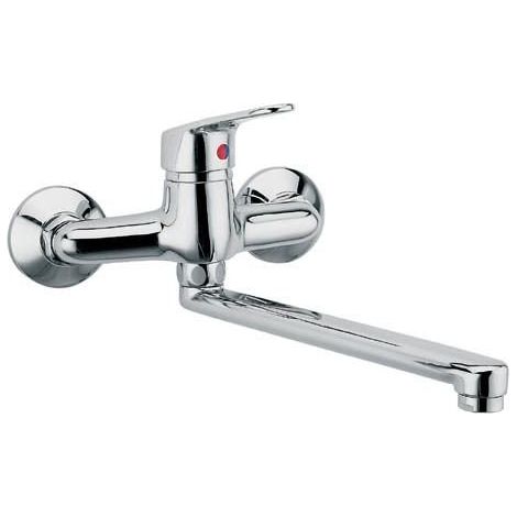 Rubinetto per lavabo a parete Smile, cromato (1/2)