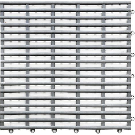 Tapis Anti-Dérapant - 30 x 30 cm - Design Percé Hydrophobe - Matériel TPE Élastique - Pour Salle De Bain Douche Cuisine - 1 Pièce