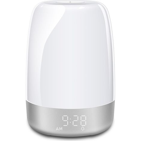 Veilleuse LED veilleuse colorée Simuler le lever et le coucher du soleil veilleuse de chevet réveil réveil veilleuse 10.615.1cm couleur de la lumière (1/5)