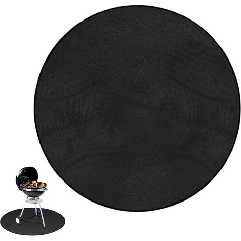Feuerschale sous Couche Ignifuge Ronde 60 cm, Tapis Protection Chaleur pour Grill et Brasero, Tapis Sol Déperlant pour Terrasse Pelouse et Camping (1/5)