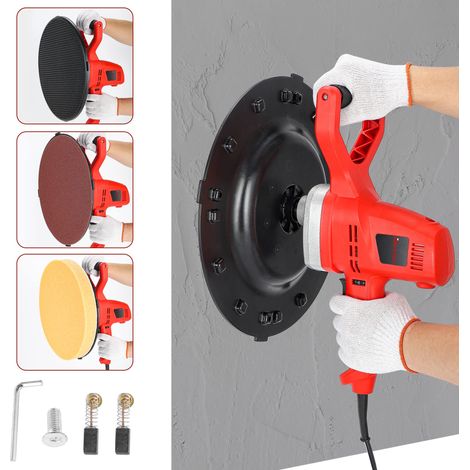 Truelle Électrique Ponceuse Murale 1280W Polisseuse pour Ciment Mortier Béton Truelle Électrique Industrielle 6 Vitesses Réglables Machine (1/5)