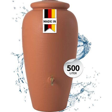 GARANTIA Regentonne Amphore 500 Liter terrakotta (1/5)