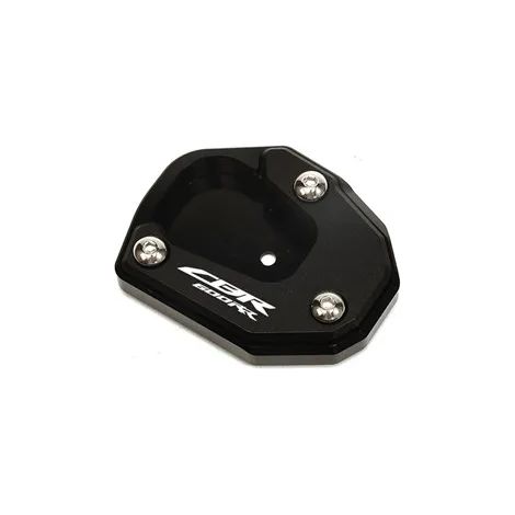 (Noir B) Compatible avec HONDA CBR600RR CBR 600RR 2007-2022 2021 2020 Bouchon de valve et béquille latérale, extension de béquille, plaque de support maxpower (1/4)
