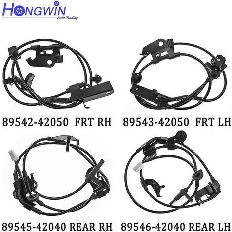 Capteur de vitesse de roue ABS avant/arrière gauche/droite 89542-42050 89543-42050 89545-42040 89546-42040 Compatible avec Toyota RAV4 2.4L 4WD (1 jeu) 2006-2013 (1/5)