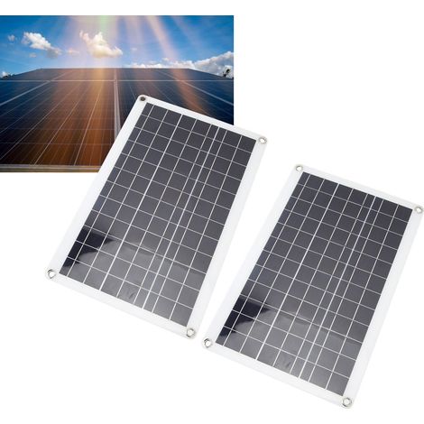 Panneau solaire polycristallin 18 W 18 V, petit système de production d'énergie photovoltaïque, contrôleur solaire 100 A (1/5)