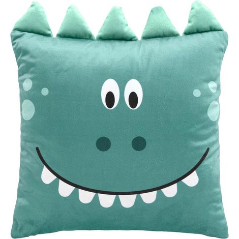 Coussin Déco Enfant en Velours "Dina" 40x40cm Vert