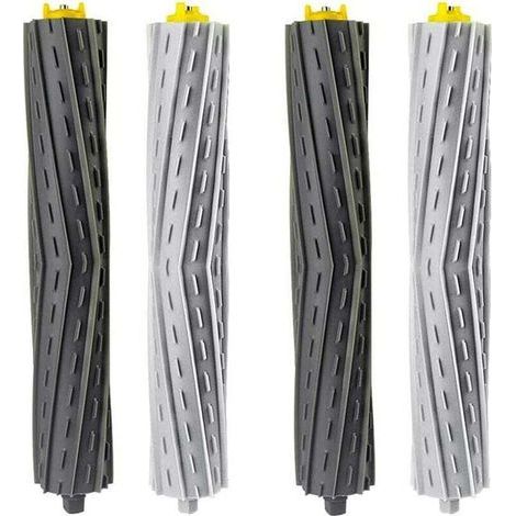 Confezione da 4 spazzole a rullo di ricambio per aspirapolvere Roomba serie 800, 900, 850, 860, 861, 866, 870, 880, 890, 900, 960, 980, 981, 985. (1/4)