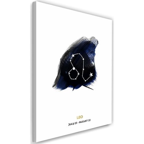 Tableau sur toile Signe du zodiaque Lion 60x90 (1/5)