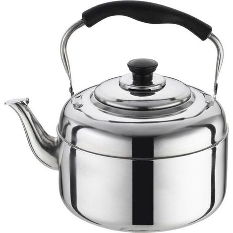 Bouilloire Gaz 2 Litres Inox Poignée Anti Chaleur Théière pour Cuisinière (1/4)
