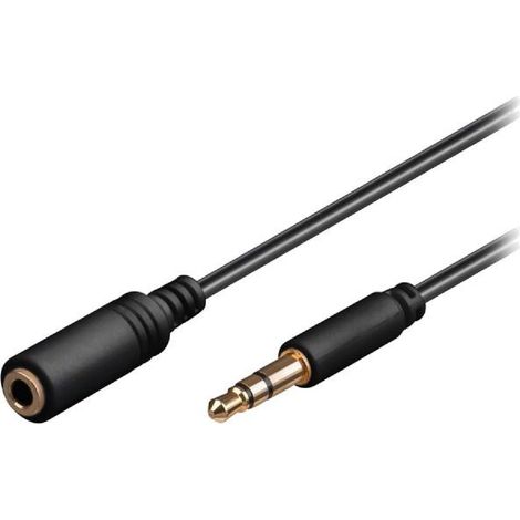 Cable Jack 3.5mm 3pin femelle vers Jack 3.5mm 3pin male 2m