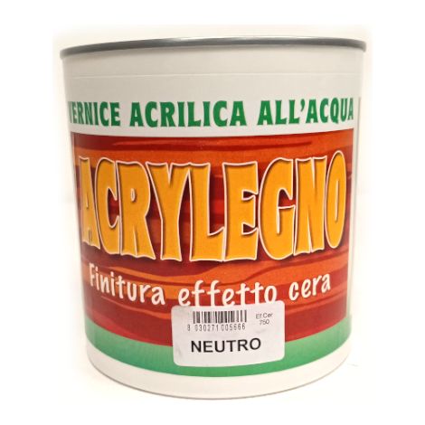 Finitura effetto cera Neutro vernice acrilica all&039acqua per legno 750ml