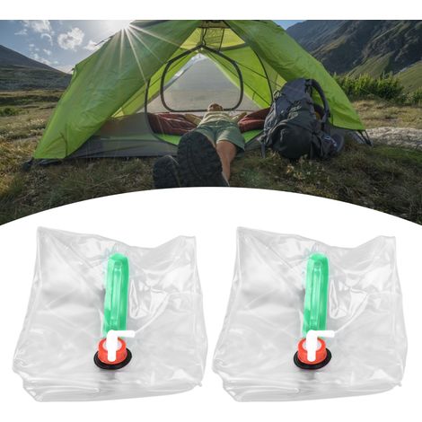 Seau d'eau pliable et transparent de 20 L pour le jardin - Seau d'eau portable, sac à eau, distributeur d'eau, récipient à eau (1/5)