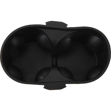 Porte-gobelet de console centrale 1WV70DX9AA double insert en caoutchouc pour TOWN COUNTRY 2011 à 2016 noir (1/5)