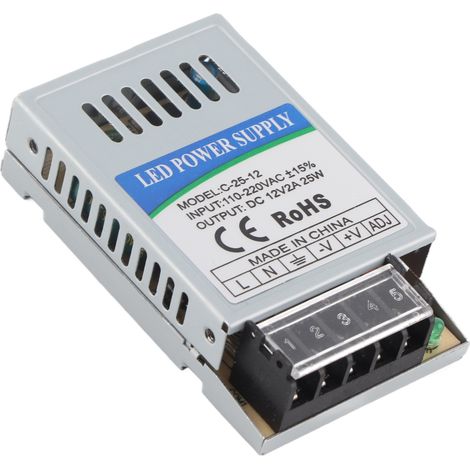 25W 12V Professionelles LED-Netzteil, wasserdichtes Schaltnetzteil, AC110/220V (1/5)