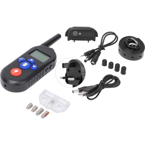 Collier Anti-Abboiement pour Chien Étanche avec Alerte Vibrations Extérieur - Prise UK 110-240V (1/5)