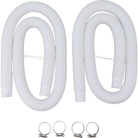 Tuyaux de remplacement pour pompe de piscine avec colliers, compatibles 300 330 530 1000 gallons (1/5)