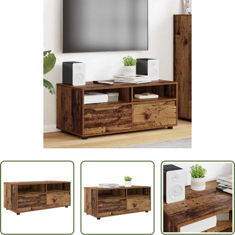 vidaXL Altholz Schrank - TV-Schränk Altholz 100 x 48 x 43 cm Holzwerkstoff (1/5)