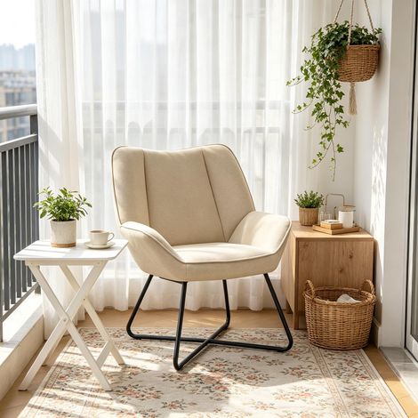 Fauteuil rembourré moderne, fauteuil de salon, fauteuil lounge, fauteuil à oreilles, fauteuil de repos (uniquement avec fauteuil de repos) (1/5)