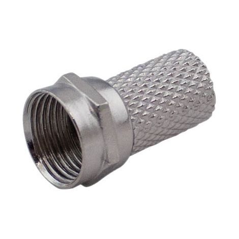 Conector F macho a torsión para cable coaxial de 7 mm. (1/2)