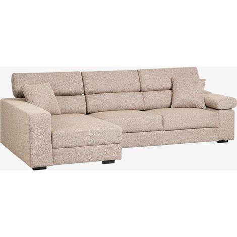SKLUM Linkes 3-Sitzer-Chaiselongue-Sofa mit verstellbarer Kopfstütze und ausziehbaren Sitzen Aramis (1/5)