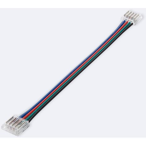 Conector Hipopótamo doble con cable para Tira LED RGBW 12/24V DC SMD IP20 Ancho 12mm 12 mm (1/3)