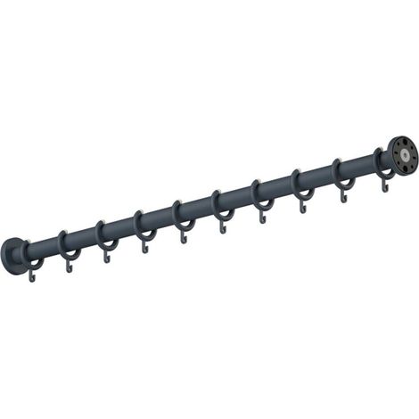 HEWI 801.34B400 92 tringle à rideau Système 801, mat, Ø:33, (1/2)