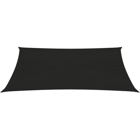 Vela ombreggiante/ombrellone 160 g/m² 3 x 4,5 m HDPE nero 020009204
