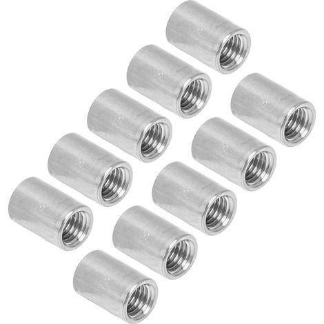 10 Pièces Raccords de Tige Filetés M12x1.75 en Acier Inoxydable 304, Écrous d'Accouplement Longueur 35mm (1/5)