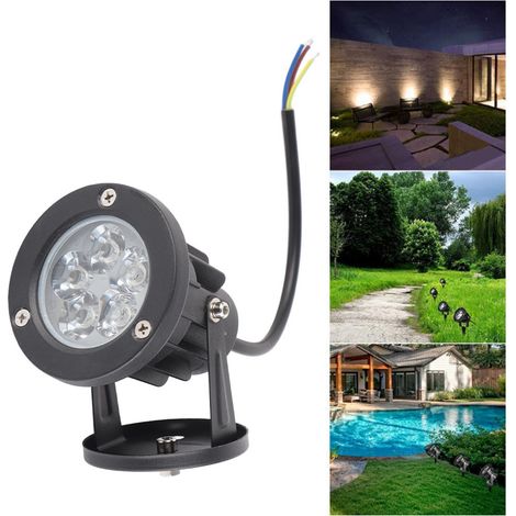 Aluminium 5W LED-Gartenleuchte mit IP65-wasserdichtem Sockel, Landschaftsstrahler für Garten und Hof, 85–265 V, 5W weißes Licht (1/5)