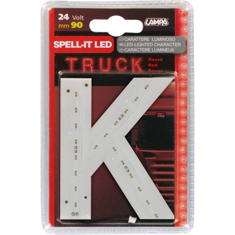 Spell-It Led, 90 mm, 24V - Rosso - K