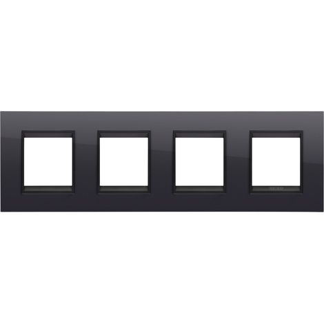 PLAQUE LUX 2+2+2+2P H NOIR TONER LAVY GEWISS GW16228YN