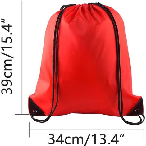 Lot de 20 sacs à dos à cordon, sacs de sport en vrac pour l'école, les voyages et le rangement (violet) (1/5)