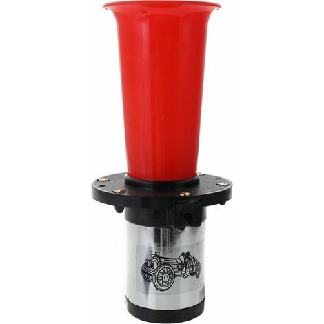 12V 3A Autohupe 110db Auto Einzelrohr Hupe super laut modifiziert Motorrad LKW Hupe rot (1/5)