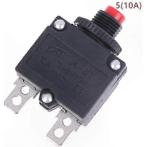 Disjoncteur thermique 5A-20A, interrupteur de protection contre les surcharges, fusible 5 (10A) (1/5)