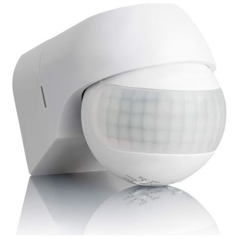 Détecteur de mouvement extérieur Ulisem IP44, montage en surface, programmable, capteur infrarouge, portée 15 m/180°, LED personnalisable, réglable, max. 800 W/500 W