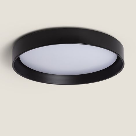 LED-Deckenleuchte 30W Rund Metall Ø550mm CCT Wählbar Big Broadway Schwarz