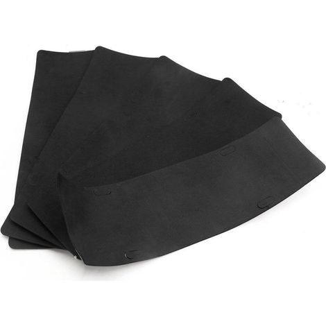 Plaques de plaque d'immatriculation antivibrations en mousse noire pour voiture (lot de 5) (1/3)