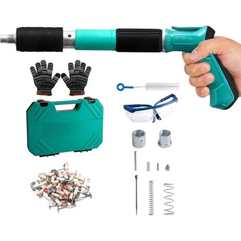 Cloueuse électrique, cloueuse à béton avec clous, kit de cloueuse de menuiserie efficace, cloueuse électrique pour fixation murale, cloueuse électrique pour meubles, cloueuse de rénovation de maison