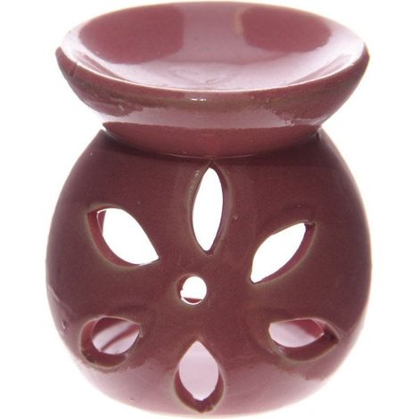 Brûle parfum Pétale en céramique Rose