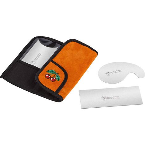 Set de 3 racloirs en acier à ressort 48 HRC – Formes rectangulaire, concave/convexe et col de cygne – Pour lissage et nettoyage précis – Kirschen (1/6)
